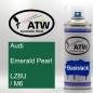 Preview: Audi, Emerald Pearl, LZ6U / M6: 400ml Sprühdose, von ATW Autoteile West.